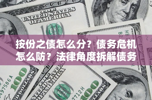 武汉按份之债怎么分？债务危机怎么防？法律角度拆解债务分配与风险自保指南