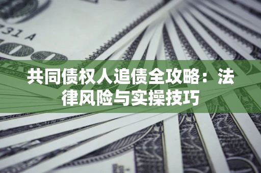 武汉共同债权人追债全攻略：法律风险与实操技巧