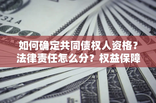 武汉如何确定共同债权人资格？法律责任怎么分？权益保障技巧揭秘！