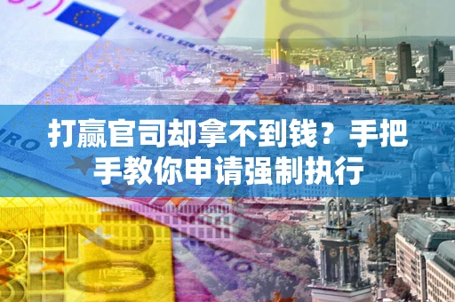 武汉打赢官司却拿不到钱？手把手教你申请强制执行