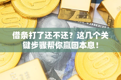 武汉借条打了还不还？这几个关键步骤帮你赢回本息！