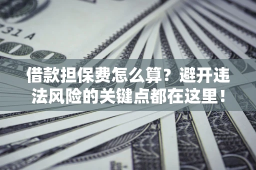武汉借款担保费怎么算？避开违法风险的关键点都在这里！