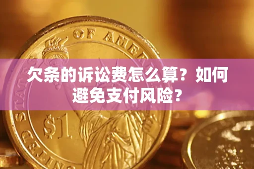 武汉欠条的诉讼费怎么算？如何避免支付风险？