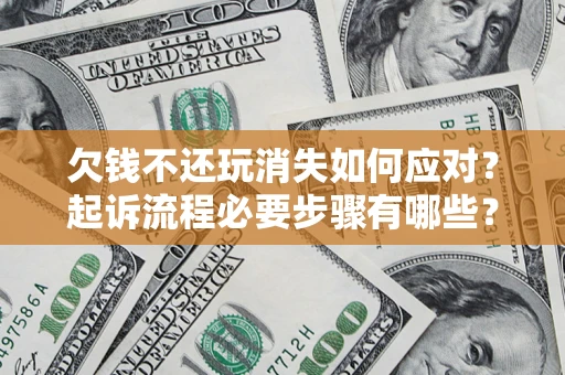 武汉欠钱不还玩消失如何应对？起诉流程必要步骤有哪些？